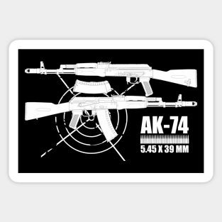 AK-74 Kalashnikov (two sides) Sticker